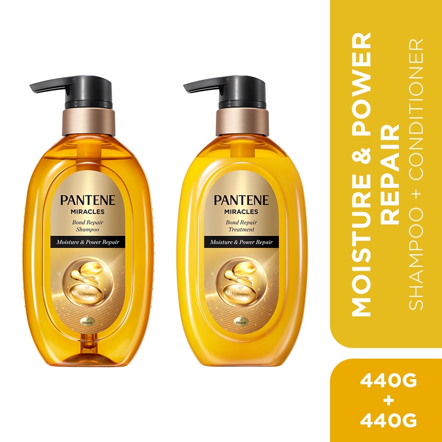 Miracles Moisture & Power Repair Shampoo 440g + Conditioner 440g image