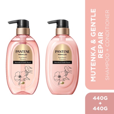 PANTENE Miracles Mutenka & Gentle Repair Shampoo 440g + Conditioner 440g image