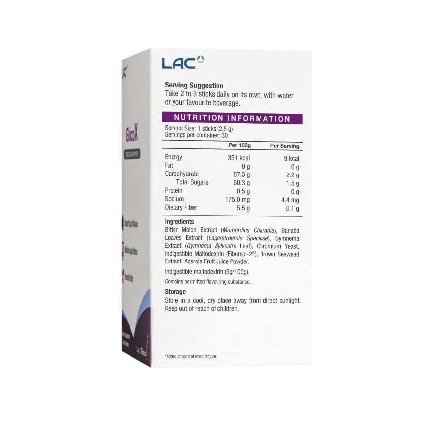 Glucox 2.5g x 30 sticks
