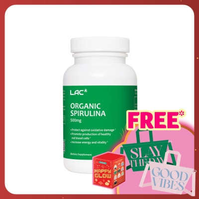 LAC Organic Spirulina 500mg 100s
