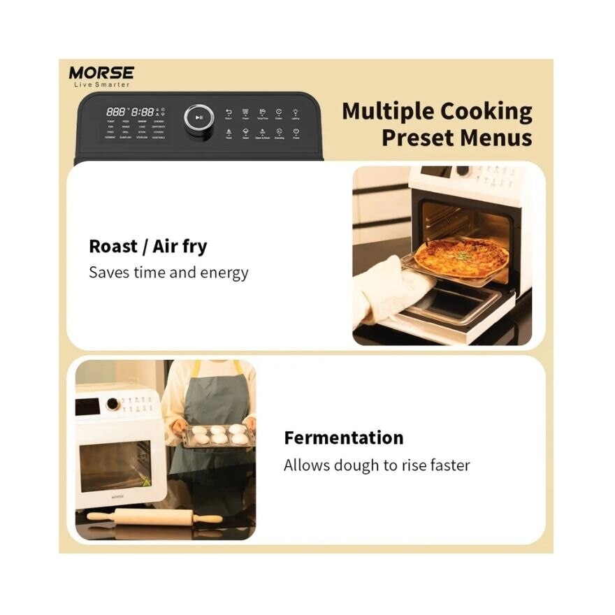 Bravochef Steam Oven i7 with 15L Capacity (White Color)