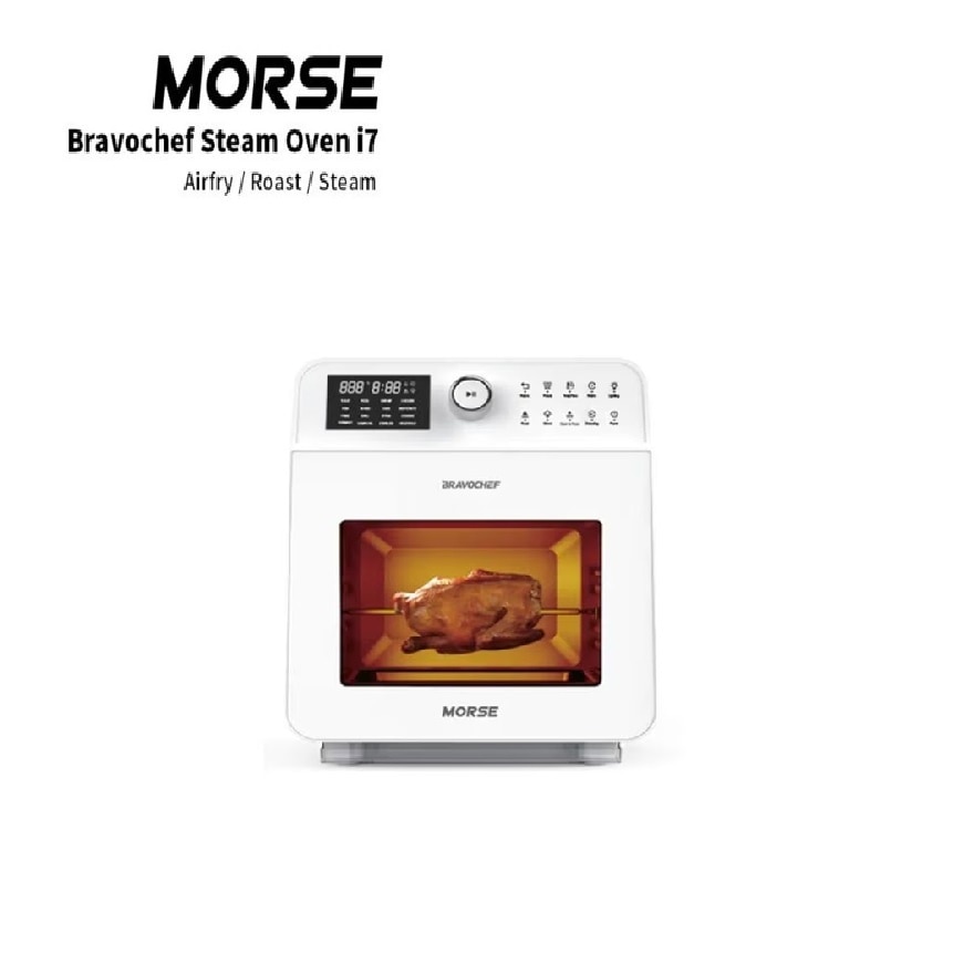 Bravochef Steam Oven i7 with 15L Capacity (White Color)
