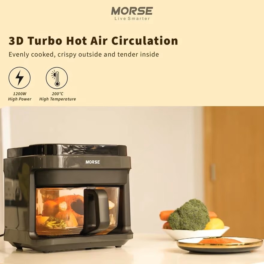 Bravochef Air Fryer i5 5.5L Capacity (White)