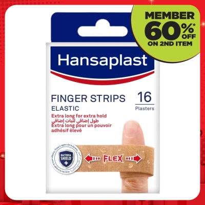 HANSAPLAST Finger Strips Elastic Plaster 16's