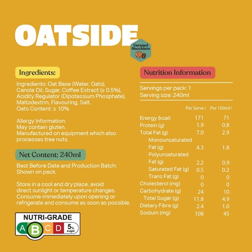 Caramel Macchiato Oat Milk (24s x 240ml) image