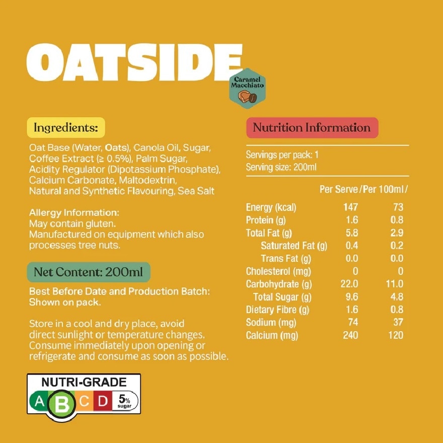 Caramel Macchiato Oat Milk (24s x 200ml)