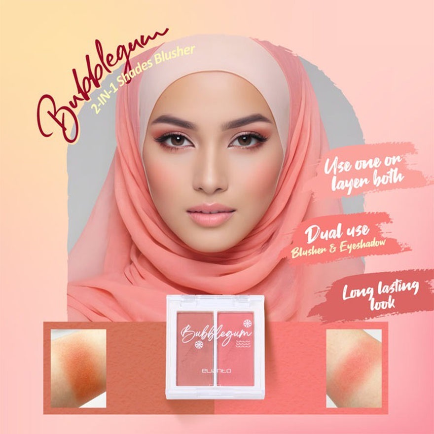 2 Color Blusher Palate Bubblegum