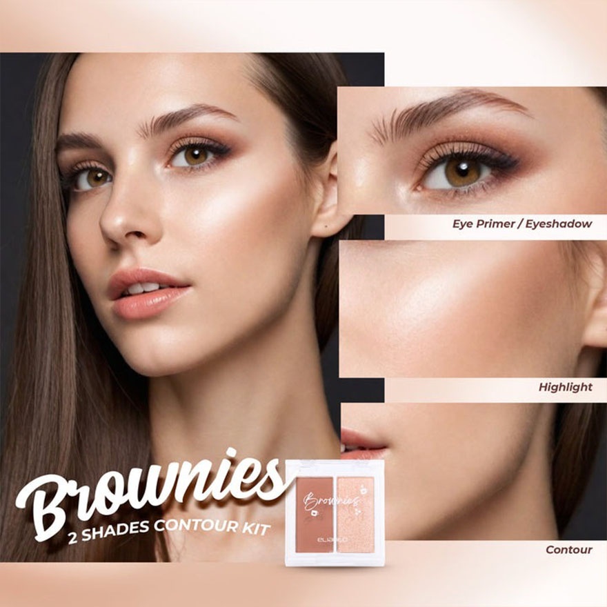 2 In 1 Brownies Contour Kit , pigmented colours image