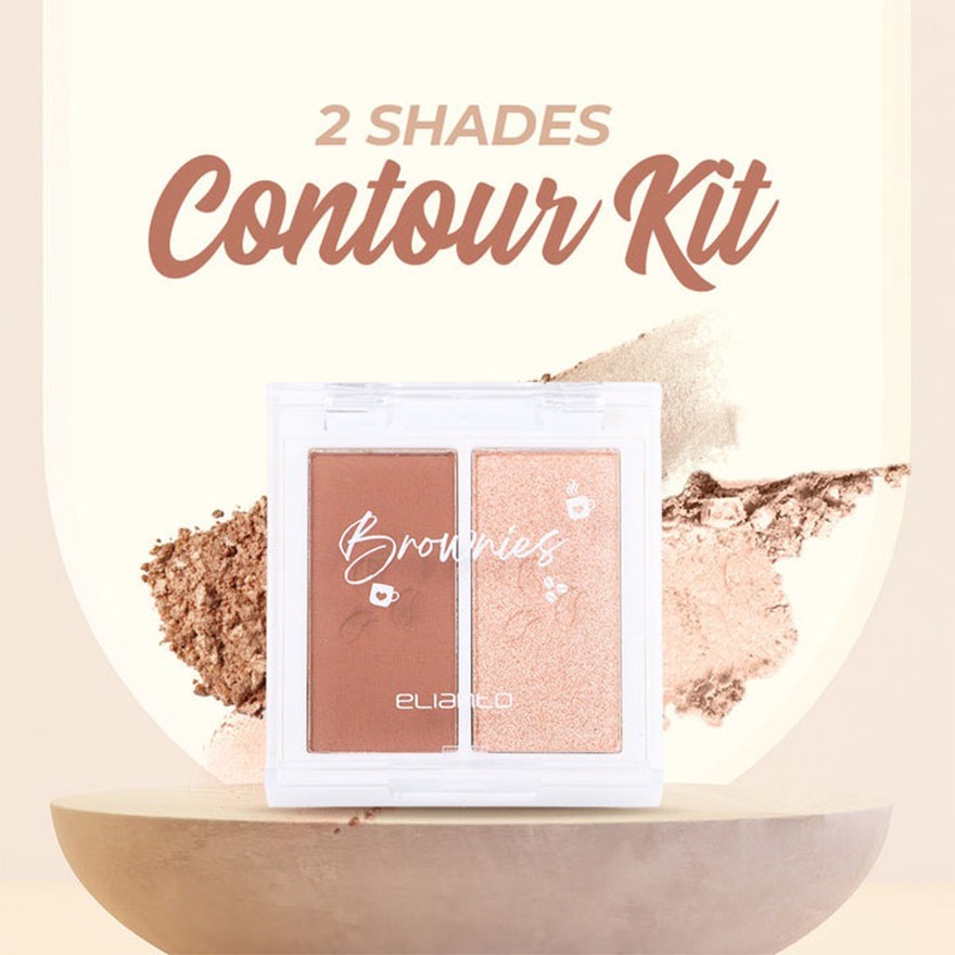2 In 1 Brownies Contour Kit , pigmented colours image