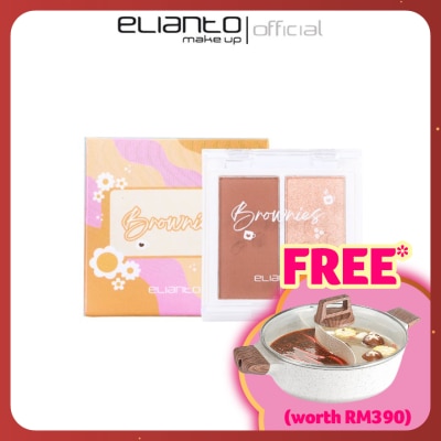 ELIANTO 2 In 1 Brownies Contour Kit  , pigmented colours
