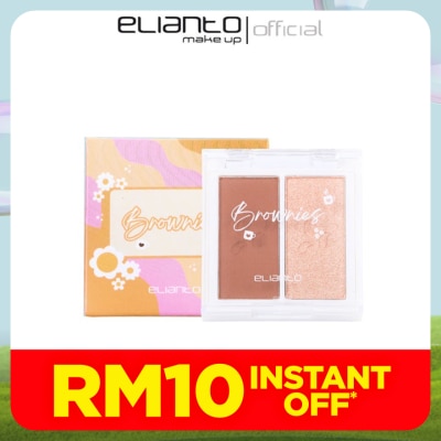 ELIANTO 2 In 1 Brownies Contour Kit  , pigmented colours