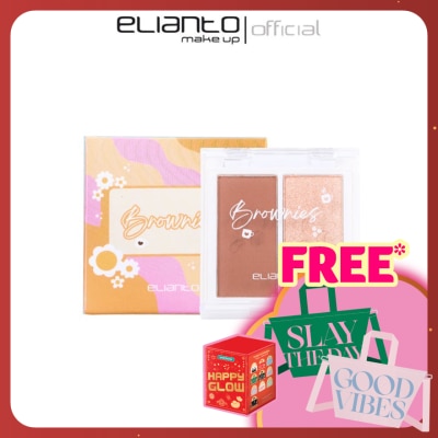 ELIANTO 2 In 1 Brownies Contour Kit  , pigmented colours
