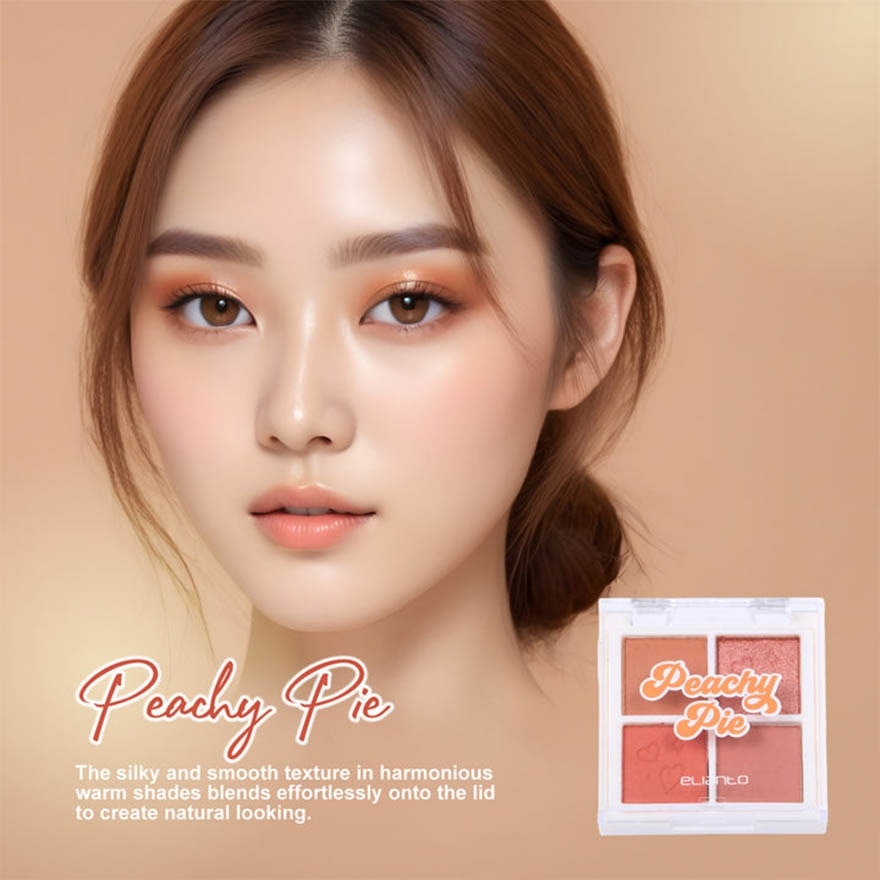 4 Color Eyeshadow Palate 03 Peachy Pie