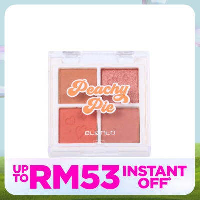 ELIANTO 4 Color Eyeshadow Palette 03 Peachy Pie