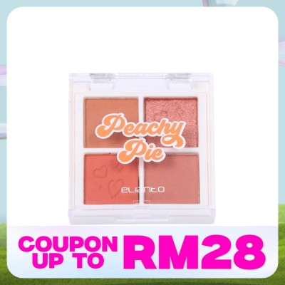 ELIANTO 4 Color Eyeshadow Palette 03 Peachy Pie