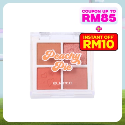 ELIANTO 4 Color Eyeshadow Palette 03 Peachy Pie