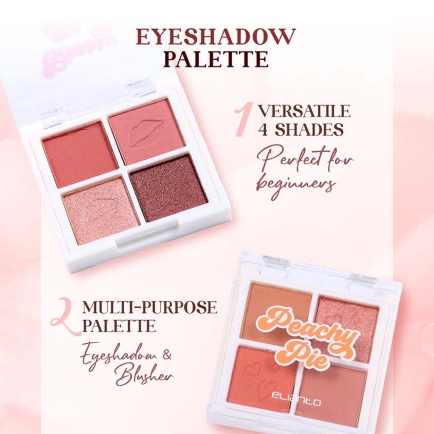 4 Color Eyeshadow Palate 03 Peachy Pie