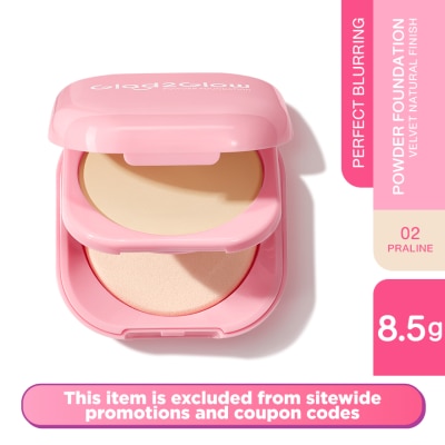 GLAD2GLOW Perfect Blurring Powder Foundation 02 Praline 8.5g