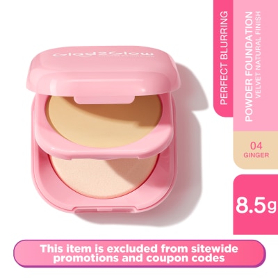 GLAD2GLOW Perfect Blurring Powder Foundation 04 Ginger 8.5g