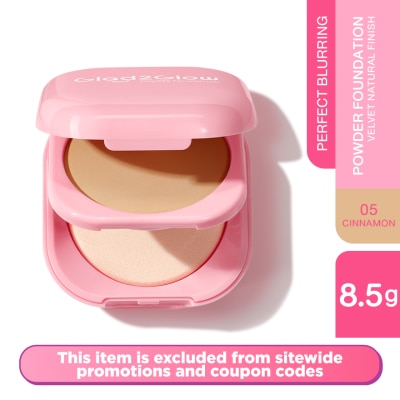 GLAD2GLOW Perfect Blurring Powder Foundation 05 Cinnamon 8.5g