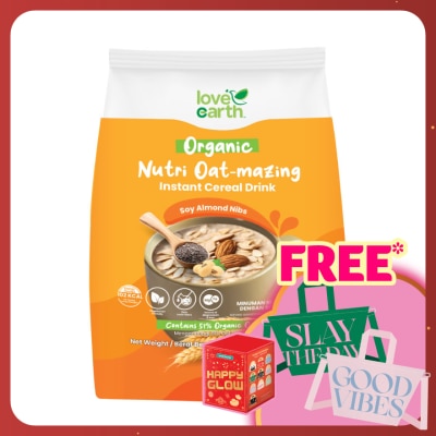 LOVE EARTH Nutri Oat-mazing Instant Cereal Drink Soy Almond Nibs 28g x 12s