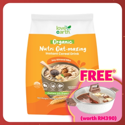LOVE EARTH Nutri Oat-mazing Instant Cereal Drink Soy Almond Nibs 28g x 12s