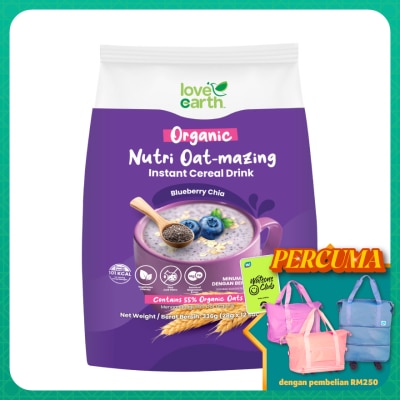 LOVE EARTH - Nutri Oat-mazing Instant Cereal Drink Blueberry Chia 28g x 12s
