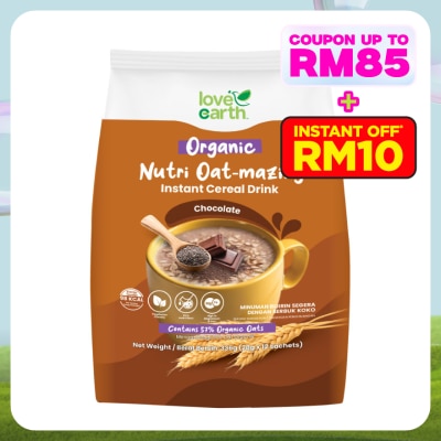 LOVE EARTH Nutri Oat-mazing Instant Cereal Drink Chocolate 28g x 12s