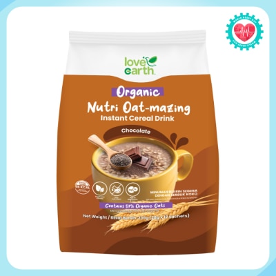 LOVE EARTH Nutri Oat-mazing Instant Cereal Drink Chocolate 28g x 12s