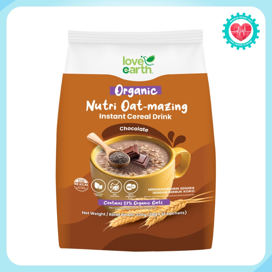 Nutri Oat-mazing Instant Cereal Drink Chocolate 28g x 12s