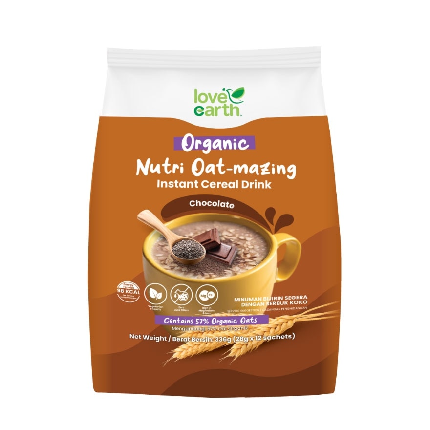 Nutri Oat-mazing Instant Cereal Drink Chocolate 28g x 12s
