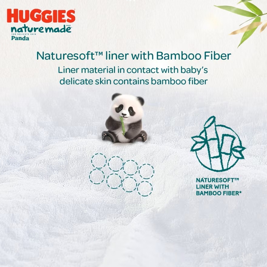 Naturemade Panda Pants Diapers XL 36s - Super Premium Baby Diaper with Bamboo Fiber image