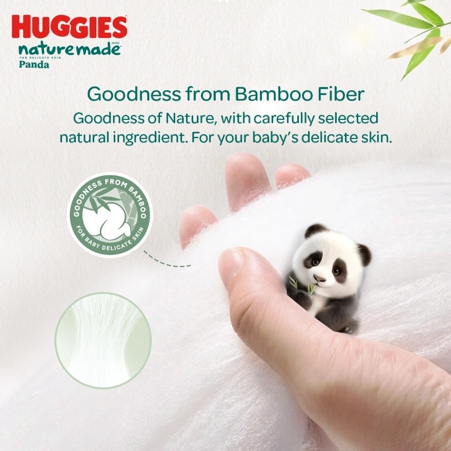 Naturemade Panda Pants Diapers XXL 24s - Super Premium Baby Diaper with Bamboo Fiber