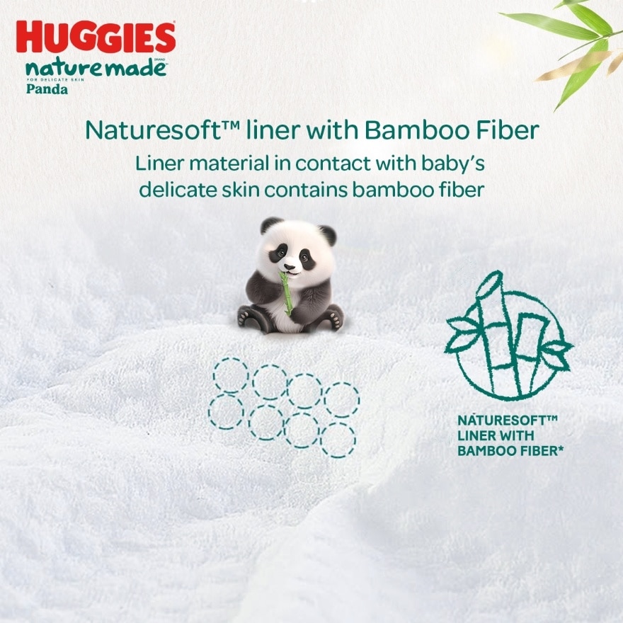 Naturemade Panda Pants Diapers XXL 24s - Super Premium Baby Diaper with Bamboo Fiber