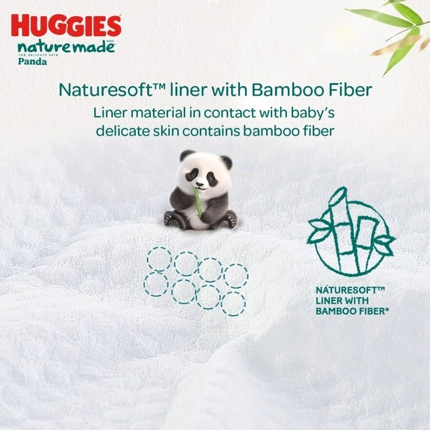 Naturemade Panda Pants Diapers XXL 24s 3 packs - Super Premium Baby Diaper with Bamboo Fiber