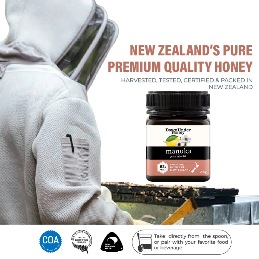 Manuka Honey + Lemon (MGO83+) 250G