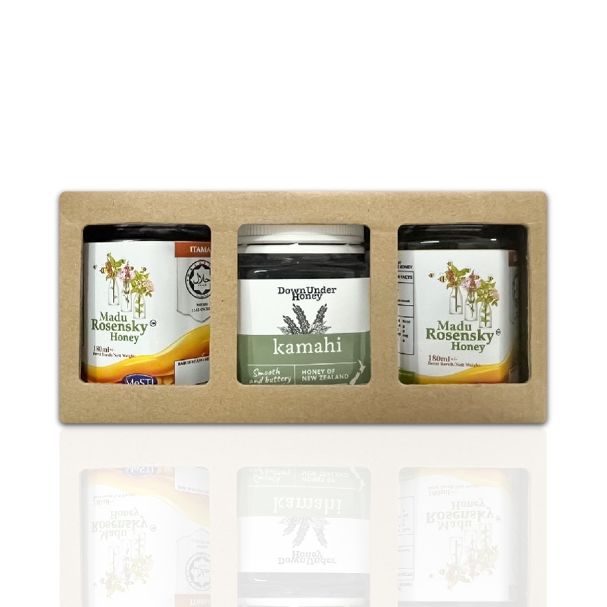 Golden Trio Honey Gift Pack (3 Bottles Per Pack)