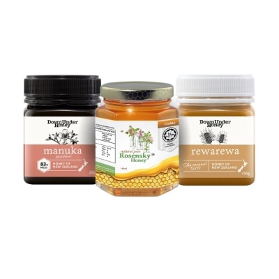 ROSENSKY HONEY Premium Trio Honey Gift Pack  (3 Bottles Per Pack)