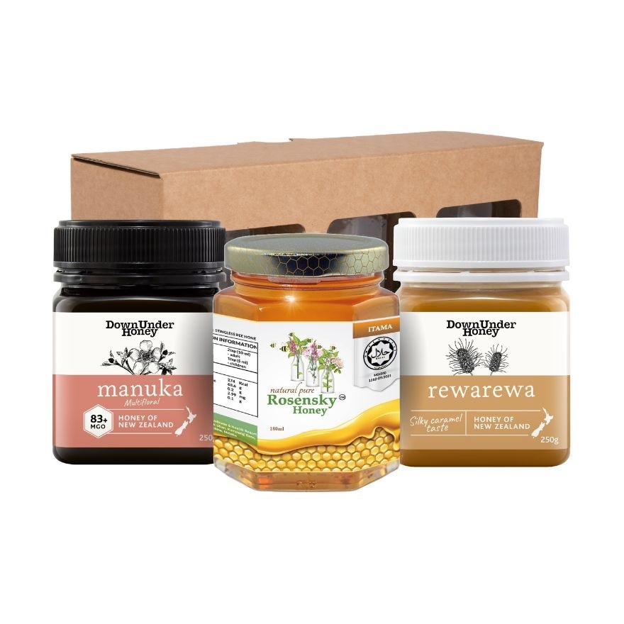 Premium Trio Honey Gift Pack  (3 Bottles Per Pack)