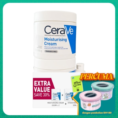 CeraVe Moisturising Cream 454g Twin Pack