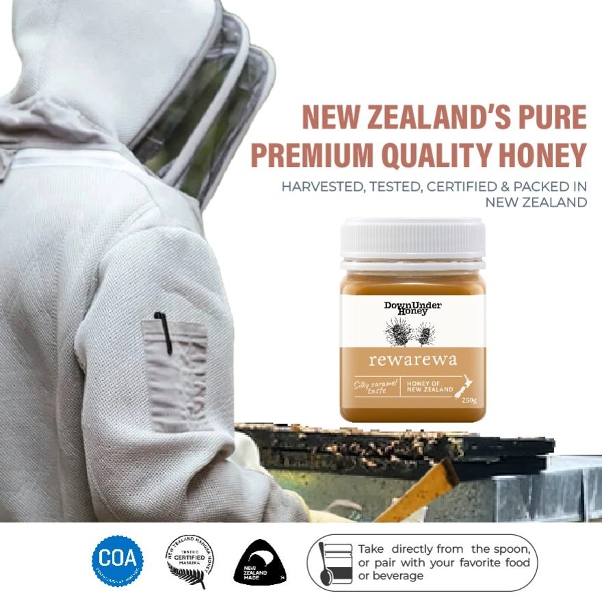 Rosensky Honey Downunder Rewarewa Bush Honey - 250G
