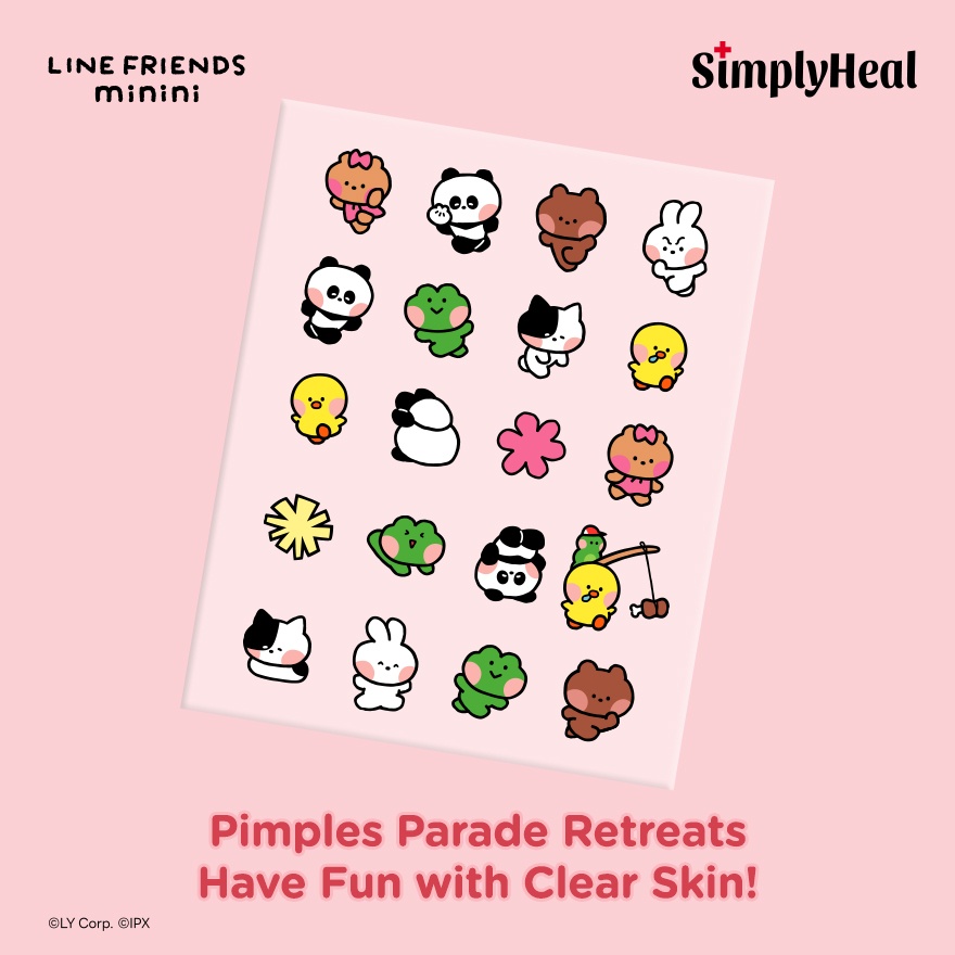 LINE FRIENDS minini Mini Running Crew Day & Night Premium Hydrocolloid Acne Patch 20s image