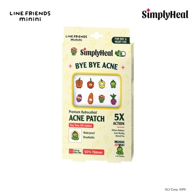 SIMPLYHEAL LINE FRIENDS minini Daily Vegi Day & Night Premium Hydrocolloid Acne Patch 20s