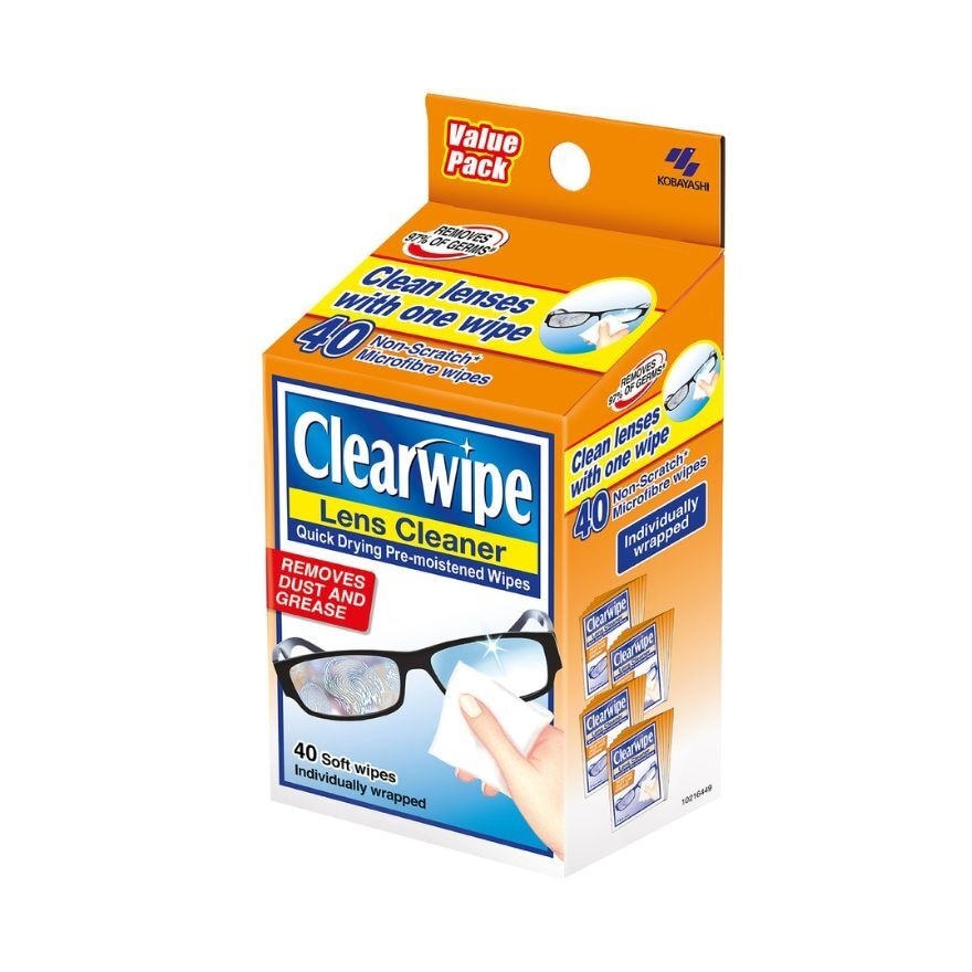 Quick Drying Pre-Moistened Antifog Wipes 40s