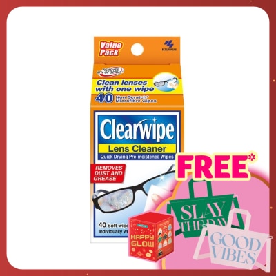 CLEARWIPES Quick Drying Pre-Moistened Antifog Wipes 40s