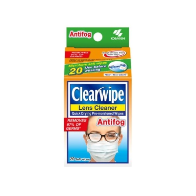 CLEARWIPES - Quick Drying Pre-Moistened Antifog Wipes 20s