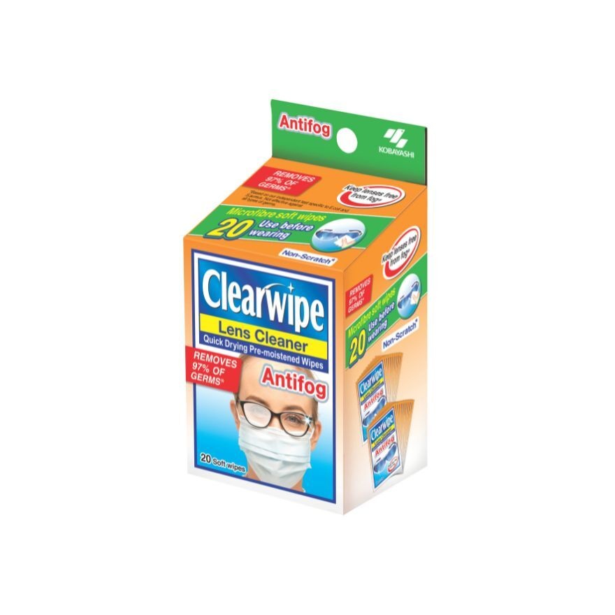 Quick Drying Pre-Moistened Antifog Wipes 20s image