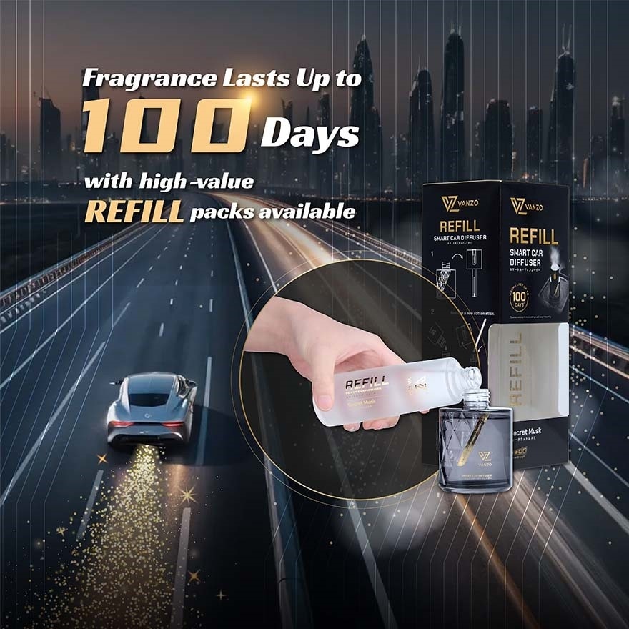 Smart car diffuser refill secret musk 100ml