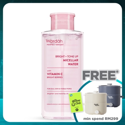 WARDAH Perfect Bright Bright + Tone Up Micellar Water 400ml