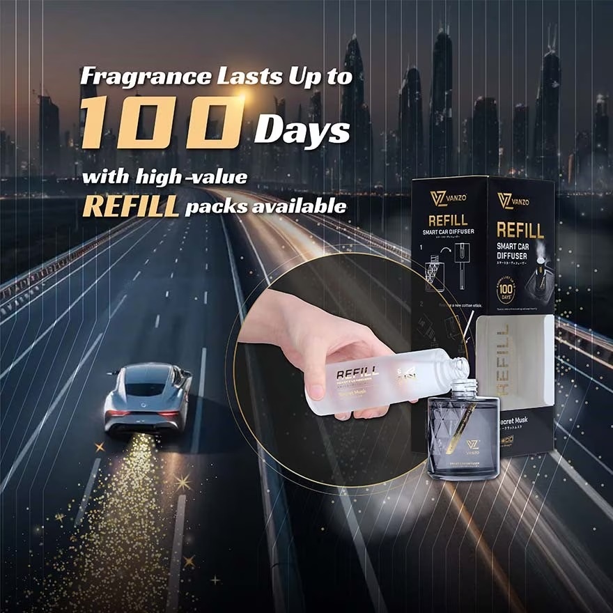 Smart car diffuser refill cloud mist tea essence 100ml